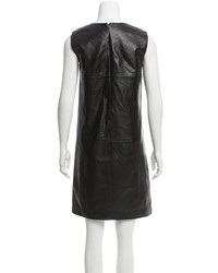 S Maxmara Leather Shift Dress