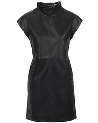 Topshop Unique Romilly Lambskin Leather Minidress