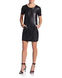 Willow & Clay Faux Leather Shift Dress