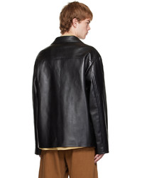 Nanushka Black Arto Vegan Leather Jacket
