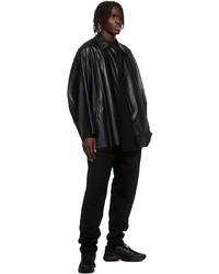 N. Hoolywood Black Faux Leather Jacket