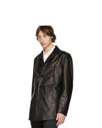 Neil Barrett Black Leather Jacket