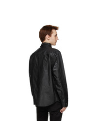 Diesel Black Leather L Brown Jacket