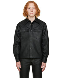 Séfr Black Matsy Faux Leather Jacket
