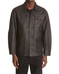 F-LAGSTUF-F X Blackmeans Leather Hunting Jacket