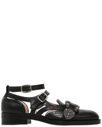Gucci 20mm Queercore Leather Buckle Shoes
