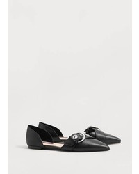 Violeta BY MANGO Buckle Leather Shoes
