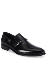 a. testoni Buckled Leather Dress Shoes