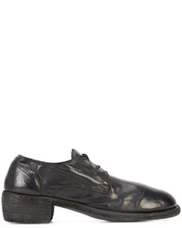 Guidi Chunky Heel Lace Up Shoes
