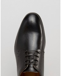 Red Tape Lace Up Smart Shoes In Black Leather
