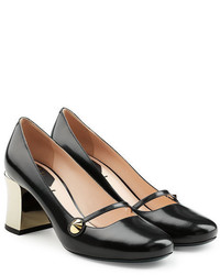 Fendi Leather Shoes With Block Heels