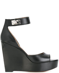 Givenchy Lock Strap Wedge Heels