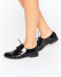Vagabond Tay Black Patent Leather Lace Up Shoes