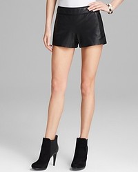 Alice + Olivia Shorts Leather Piped