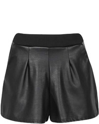 Boohoo Sophie Faux Leather Front High Waisted Short