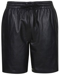Topshop Boutique Lambskin Leather Shorts