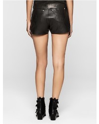 Calvin Klein Rebel Edge Leather Shorts