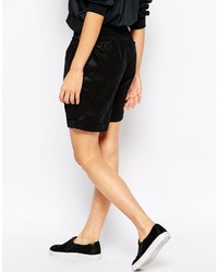 Only Faux Leather Casual Short