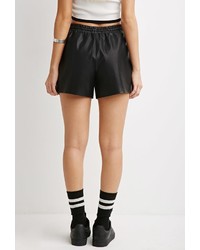 Forever 21 Faux Leather Drawstring Shorts