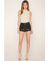 Forever 21 Faux Leather Sequin Shorts