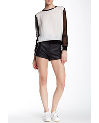 French Connection Faux Leather Short