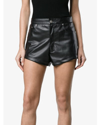 Blindness Faux Leather Shorts
