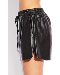 Forever 21 Favorite Faux Leather Dolphin Shorts