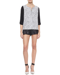 Waverly Grey Darby Faux Leather Shorts