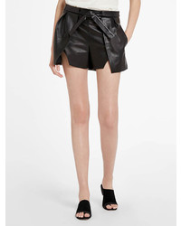 Halston Leather Shorts