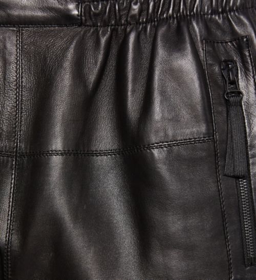 Helmut Lang Light Weight Bonded Leather Shorts, $790 | Helmut Lang ...