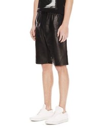 Helmut Lang Light Weight Bonded Leather Shorts