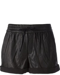 Helmut Lang Washed Leather Tie Shorts
