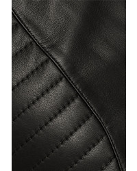 PIERRE BALMAIN High Rise Leather Shorts