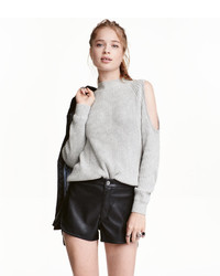 H&M Imitation Leather Shorts