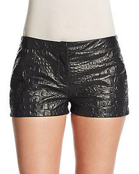 Just Cavalli Perforated Leather Shorts