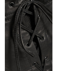 Alexander Wang Lace Up Leather Shorts