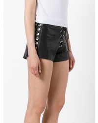 Manokhi Laced Leather Shorts