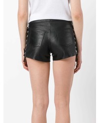 Manokhi high-waisted Leather Shorts - Farfetch