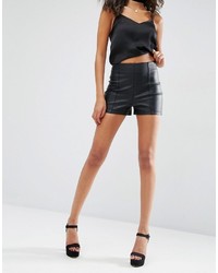 Asos Leather Look Shorts