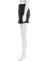 Helmut Lang Leather Mini Shorts