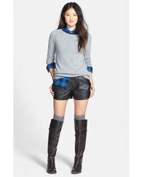 Halogen Leather Shorts