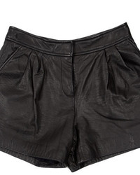 Tibi Leather Shorts