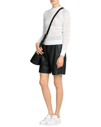 Carven Leather Shorts