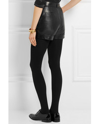 Saint Laurent Leather Shorts