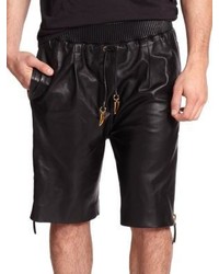 Giuseppe Zanotti Leather Shorts