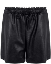 Boohoo Linda Faux Leather Longer Length Shorts