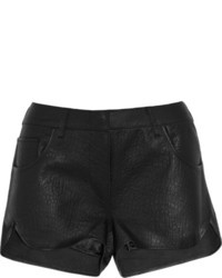 Lot 78 Lot78 Textured Leather Shorts