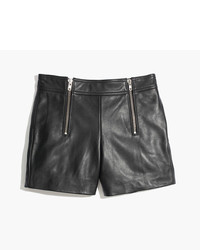 Madewell Leather Zip Shorts