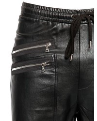 Markus Lupfer Zip Faux Leather Shorts