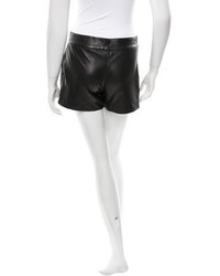 Twelfth Street By Cynthia Vincent Mid Rise Leather Shorts